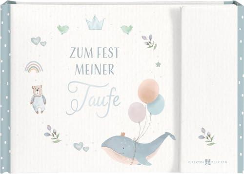 Zum Fest meiner Taufe: Geldgeschenkbuch (Taufe Wal Rosa/Blau)