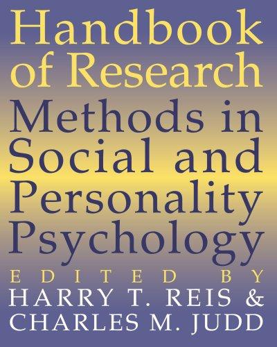 Handbook of Research Methods in Social and Personality Psychology