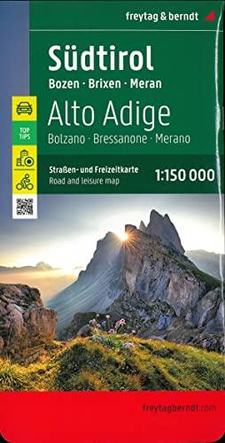 Südtirol, Straßen- und Freizeitkarte 1:150.000, freytag & berndt: Bozen - Brixen - Meran (freytag & berndt Auto + Freizeitkarten)