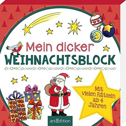 Mein dicker Weihnachtsblock: Mit vielen Rätseln ab 4 Jahren