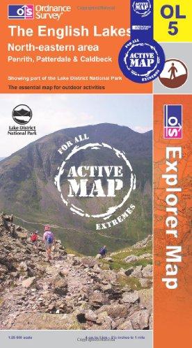 The English Lakes - North Eastern Area (OS Explorer Map Active)