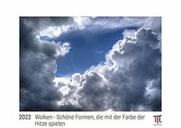 Wolken - Schöne Formen, die mit der Farbe der Hitze spielen 2022 - White Edition - Timokrates Kalender, Wandkalender, Bildkalender - DIN A3 (42 x 30 cm)