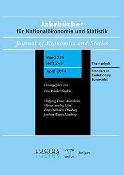 Frontiers in Evolutionary Economics: Themenheft 2+3/Bd. 234(2014) Jahrbücher für Nationalökonomie und Statistik