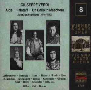 Edition Wiener Staatsoper Live Vol. 8: Giuseppe Verdi: Un ballo in maschera/Aida/Falstaff