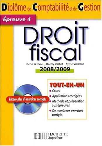 Droit fiscal, épreuve 4 : 2008-2009