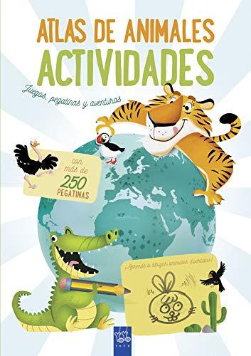 Atlas de animales. Actividades: Juegos, pegatinas y aventuras (Atlas de actividades)