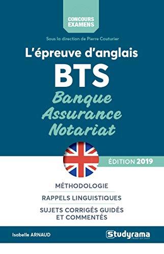 L'épreuve d'anglais : BTS banque, assurance, notariat