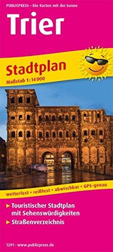 Trier: Touristischer Stadtplan mit Sehenswürdigkeiten und Straßenverzeichnis. 1 : 14 000 (Stadtplan / SP)