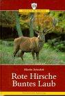 Rote Hirsche, buntes Laub