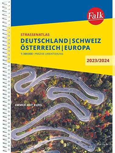 Falk Straßenatlas 2023/2024 Deutschland, Österreich, Schweiz 1:300 000: mit Europa 1 :4 500 000 (Falk Atlanten)