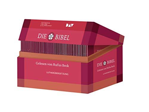 Die Bibel. Gelesen von Rufus Beck. Lutherübersetzung 2017 mit Apokryphen. Das komplette Buch der Bücher als Hörbuch mit nur einem Sprecher. Ein besonderes Geschenk zur Konfirmation oder Kommunion