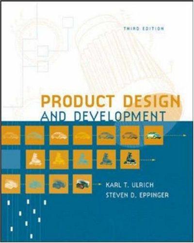 Product Design and Development (McGraw-Hill/Irwin Series in Marketing)