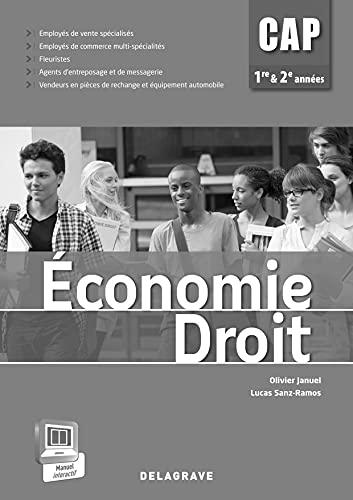 Economie Droit CAP 1re et 2e années - Spécimen enseignant avec corrigés inclus: 2014