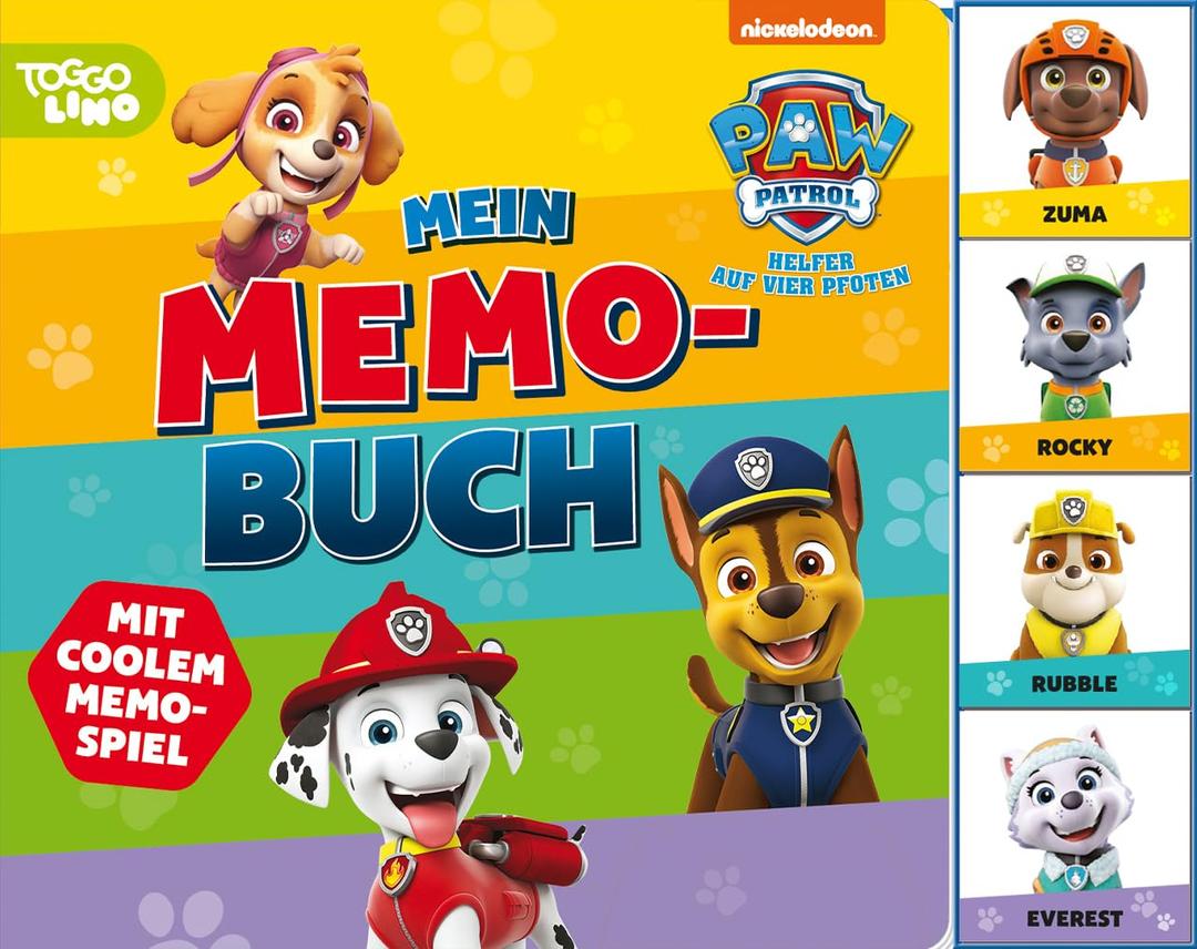 PAW Patrol Mein Memo-Buch: Mit 40 Memo-Karten! Für Kinder ab 3 Jahren