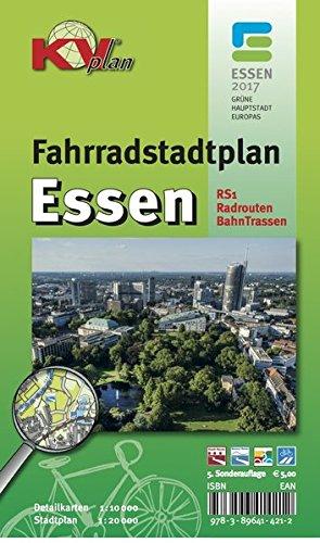 Fahrradstadtplan Essen: 1:20.000 Maßstab inkl. RS1, allen Radrouten und ehem. Bahntrassen (KVplan Sonderausgaben / Reiterkarten, Atlanten)