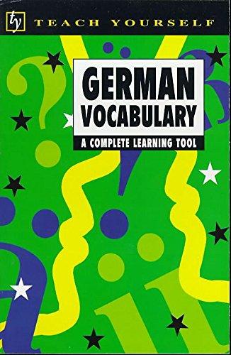 Teach Yourself German Vocabulary (Tyl)