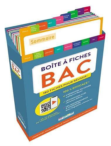 Boîte à fiches bac : 180 fiches pour réussir !