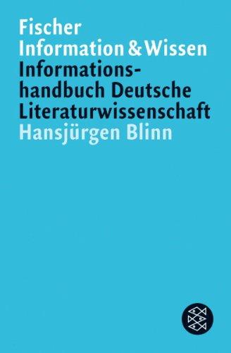 Informationshandbuch Deutsche Literaturwissenschaft