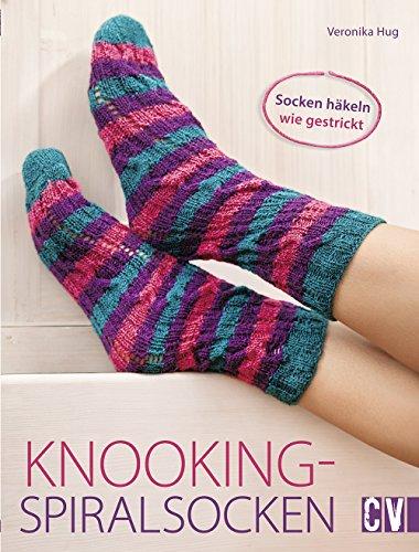 Knooking-Spiralsocken: Socken häkeln wie gestrickt