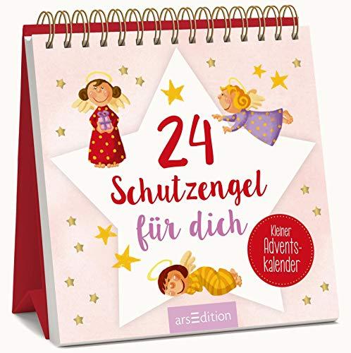 24 Schutzengel für dich - Kleiner Adventskalender: Kleiner Aufsteller als liebes Schutzengel-Geschenk in der Adventszeit