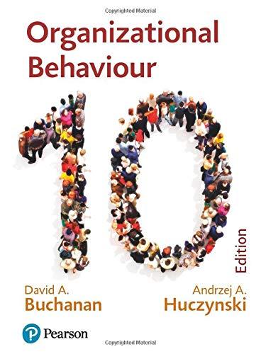 HucBuc: Organizational Behaviour: Buchanan and Huczynski