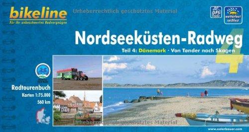 Bikeline Radtourenbuch, Nordseeküsten-Radweg Teil 4: Dänemark. Von Tonder nach Skagen, 1 : 75 000, 560 km, wetterfest/reißfest; GPS-Tracks Download