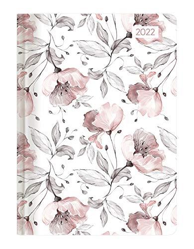 Ladytimer Grande Flowers 2022 - Taschen-Kalender A5 (15x21 cm) - Blume - Notiz-Buch - Weekly - 128 Seiten - Alpha Edition