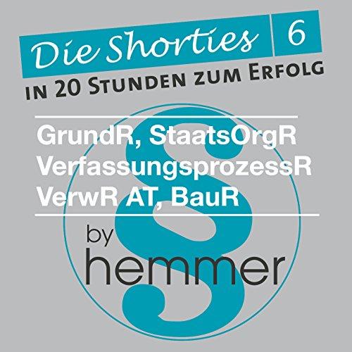 Die Shorties 6: Öffentliches Recht. VerwR, GrundR, BauR, StaatsOrgR, VerfProzR. Minikarteikarten: In 20 Stunden zum Erfolg. Intelligentes Lernen in Fragen und Antworten