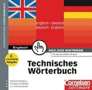 Technisches Wörterbuch. Deutsch - Englisch / Englisch - Deutsch. CD-ROM für Windows ab 98