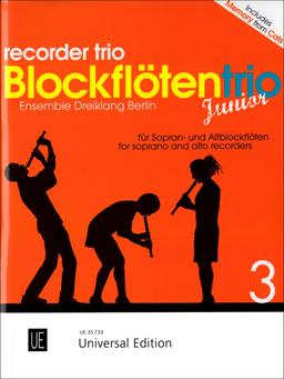 Blockflötentrio junior, für drei Blockflöten (SSA/SAA).Bd.3: Leichte Stücke von Barock bis Klassik. Band 3. drei Blockflöten (SSA/SAA). Spielpartitur.. Diese Ausgabe enthält 3 Spielpartituren.