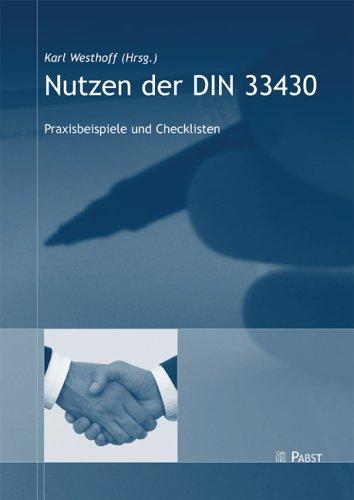 Nutzen der DIN 33430