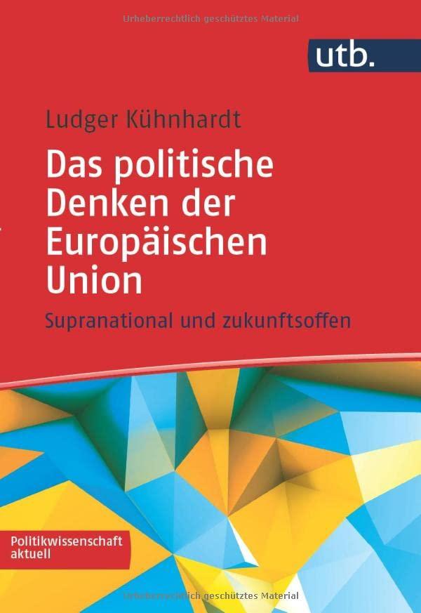 Das politische Denken der Europäischen Union: Supranational und zukunftsoffen (Politikwissenschaft aktuell)