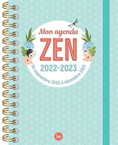 Mon agenda zen 2022-2023 : de septembre 2022 à décembre 2023