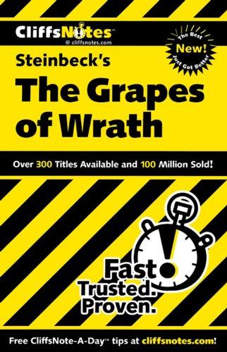 CliffsNotes on Steinbeck's The Grapes of Wrath (Cliffsnotes Literature Guides)