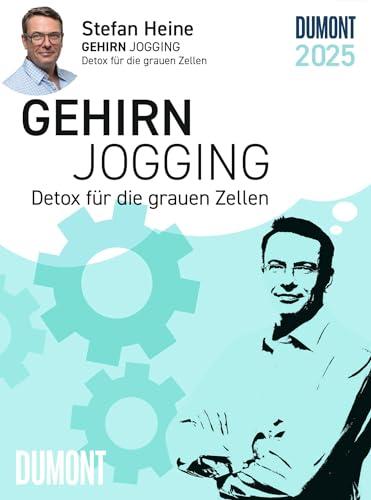 DUMONT - Stefan Heine Gehirnjogging 2025 Tagesabreißkalender, 11,8x15,9cm, Rätselkalender mit kniffligen Rätseln, Aufsteller und perforierten Seiten