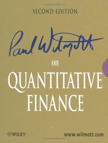 Paul Wilmott on Quantitative Finance: 3 Volume Set