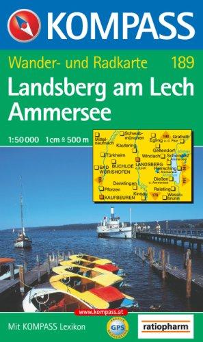 Landsberg am Lech, Ammersee: Wander- und Bikekarte. GPS-genau. 1:50.000