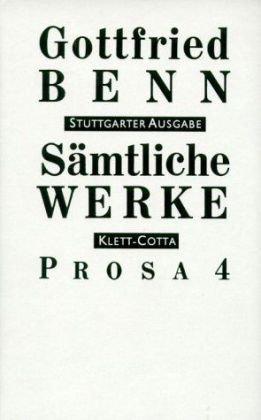 Sämtliche Werke Bd. 6: Prosa 4