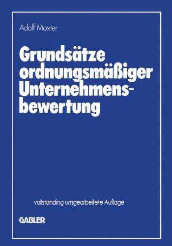 Grundsätze ordnungsmässiger Unternehmensbewertung