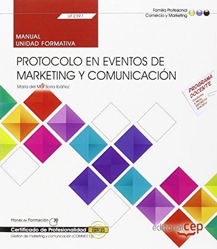 Manual. Protocolo en eventos de marketing y comunicación (UF2397). Certificados de profesionalidad. Gestión de marketing y comunicación (COMM0112)