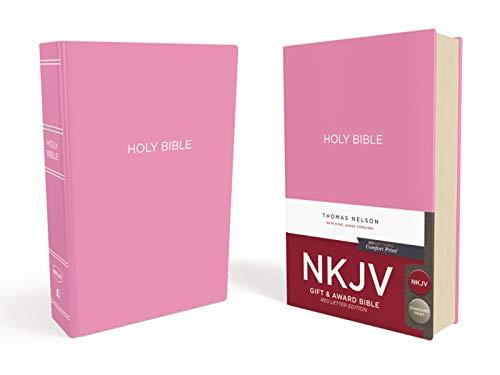 NKJV, Gift and Award Bible, Leather-Look, Pink, Red Letter Edition, Comfort Print: Holy Bible, New King James Version