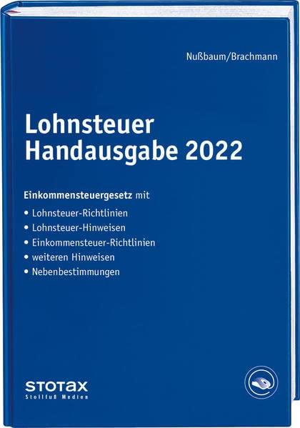 Lohnsteuer Handausgabe 2022