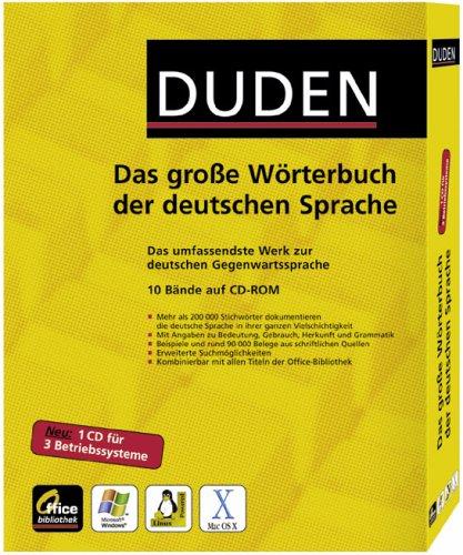 Duden - Das große Wörterbuch der deutschen Sprache (Office-Bibliothek) CD-ROM (WIN/MAC OS X/LINUX)