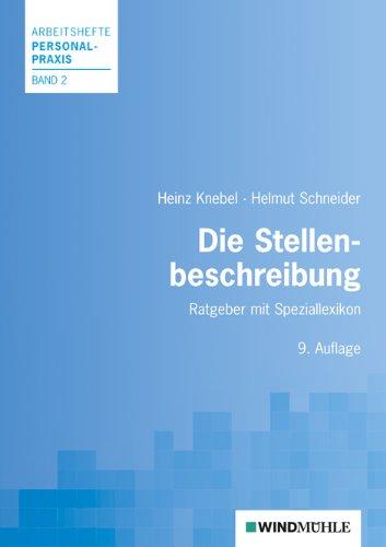 Die Stellenbeschreibung: Mit Speziallexikon