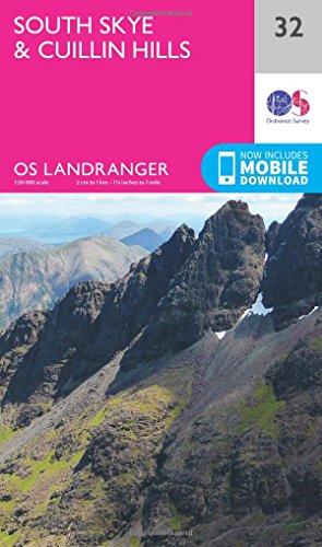 South Skye & Cuillin Hills 1 : 50 000 (OS Landranger Map)