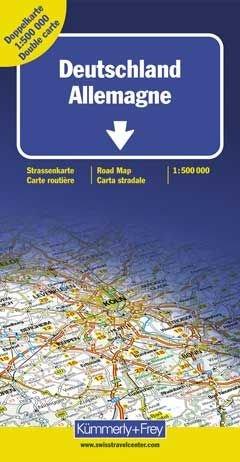 Kümmerly & Frey Karten, Deutschland, Doppelkarte Nord und Süd (International Road Map)