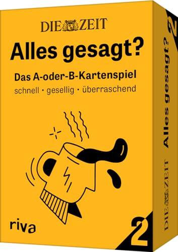 DIE ZEIT »Alles gesagt?« 2: Das A-oder-B-Kartenspiel. Für alle Fans des erfolgreichen Podcasts. Tolles Geschenk für Geburtstag, Weihnachten oder zwischendurch. Ab 18 Jahren