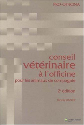 Conseil vétérinaire à l'officine pour les animaux de compagnie