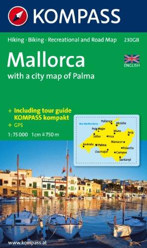 Mallorca 1 : 75 000: Hiking, Biking, Recreational and Road Map. With a city map of Palma