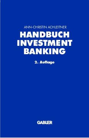 Handbuch Investment Banking